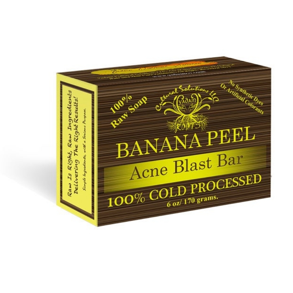 Clear Skin Naturally with Banana Peel Acne Blast Raw Soap